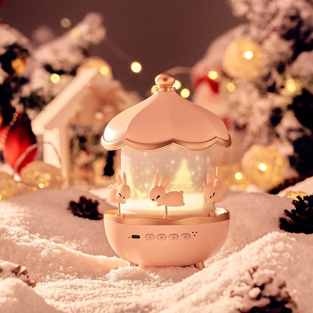 Night Light Projector with Rotating Scenes, 12 Projection Films, 360° Silent Rotation