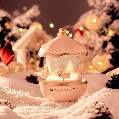 Night Light Projector with Rotating Scenes, 12 Projection Films, 360° Silent Rotation
