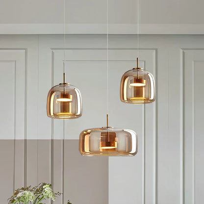 Beautiful Glass Drop Pendant Light