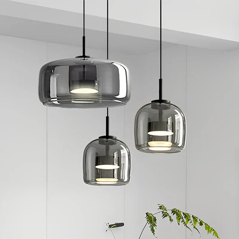 Beautiful Glass Drop Pendant Light