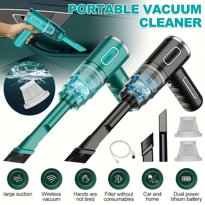 Compact Cordless Handheld Car Vacuum Cleaner