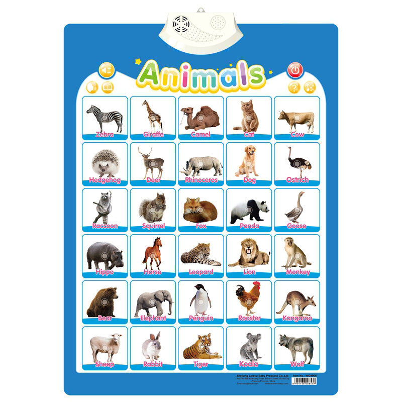 Fun Interactive English Learning Sound Board for Kids - Halri