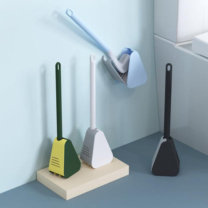 Extended Reach Toilet Brush - Bathroom Wall Mount Cleaning Tool