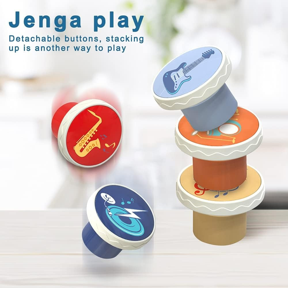 Octopus Musical Toy with 6 Music Buttons and 28 Sound Effects, Safe for Ages 18+ Months