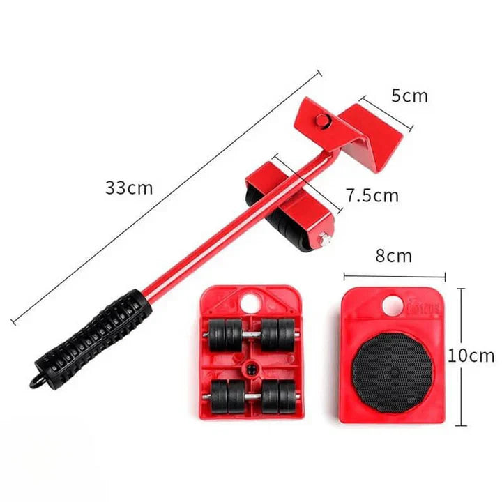 Heavy Duty Furniture Mover Kit with Lift and Wheels