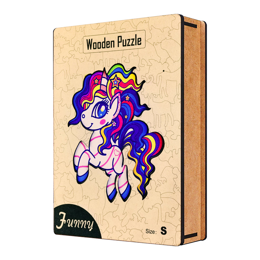 Fun Wooden Unicorn Jigsaw Puzzle - Halri