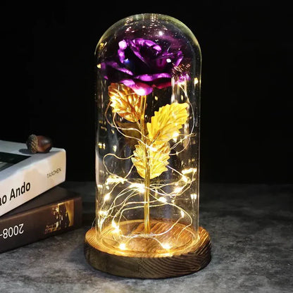 Beautiful LED Floral Dome Table Lamp