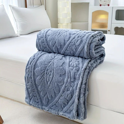 Variant image for Paris Weave Jacquard Fleece Blanket – Soft Microfiber Throw for Cozy Layering and Elegant Home Decor-9