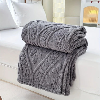Variant image for Paris Weave Jacquard Fleece Blanket – Soft Microfiber Throw for Cozy Layering and Elegant Home Decor-13