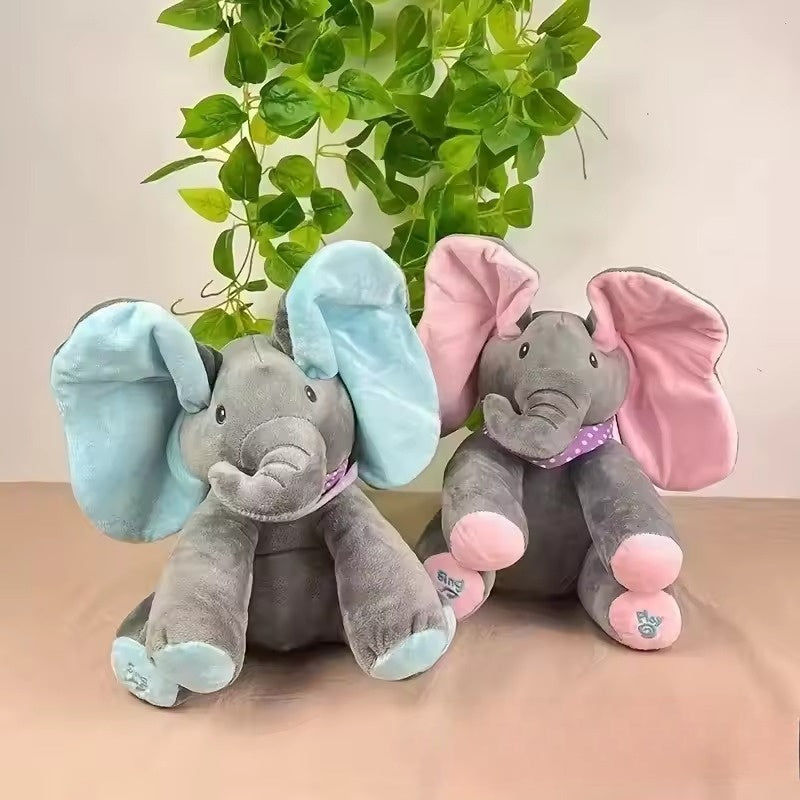 Cute Baby Elephant Soft Toy – Musical Plush Friend - Halri