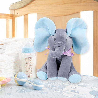 Peek-a-boo Elephant Plush Toy – Singing Interactive Stuffed Animal for Babies