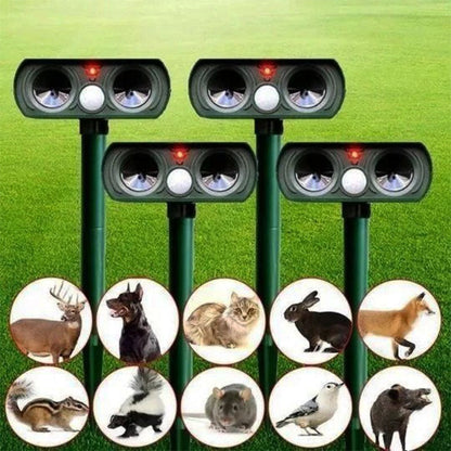 Outdoor Squirrel Repellent Solar Powered Yard Defender - Halri
