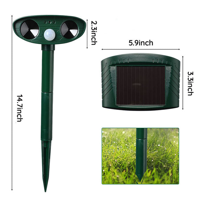 Outdoor Motion Sensor Animal Repellent Device