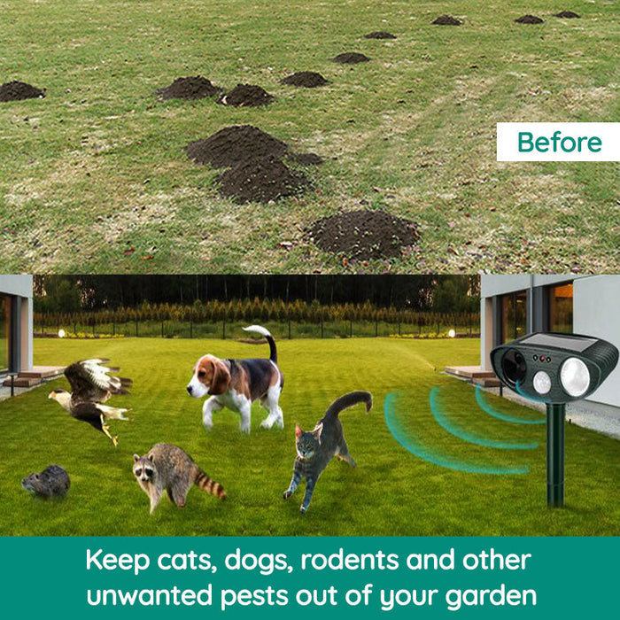 Outdoor Motion Sensor Animal Repellent Device