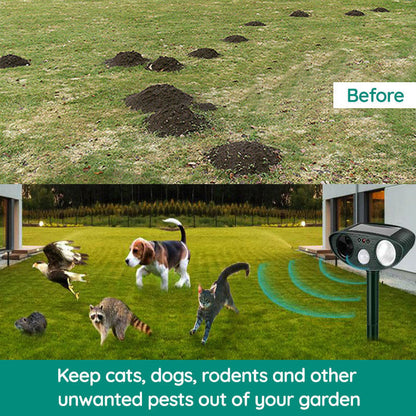 Outdoor Motion Sensor Animal Repellent Device