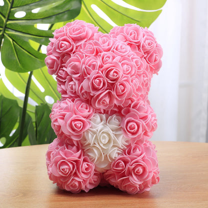 Lovely Pink Plush Bear Arrangement