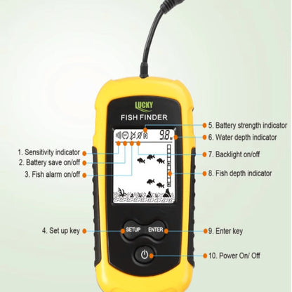 Portable Fish Finder Ice Fishing Sonar Echo Sounder