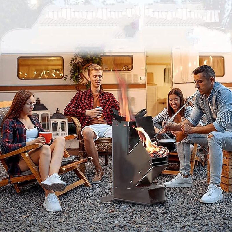 Compact Camping Wood Fired Portable Space Heater