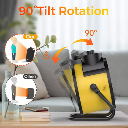 Compact Waterproof Space Heater for Indoor Outdoor Use