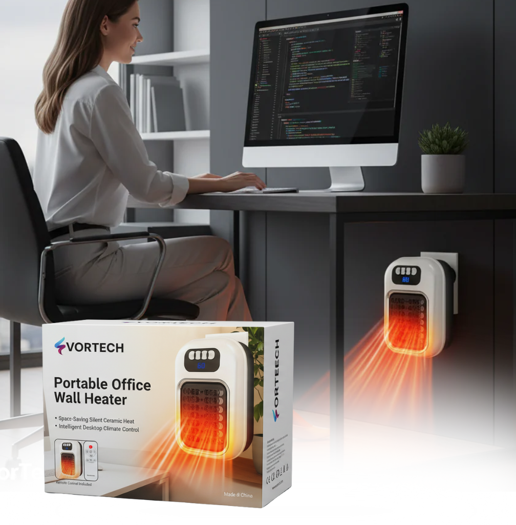 Compact Quiet Ceramic Space Heater - Halri