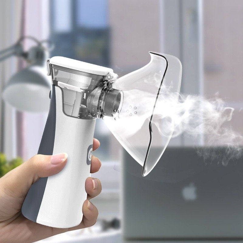 Compact Handheld Nebulizer - Portable Breathing Aid with Fine Mist - Halri
