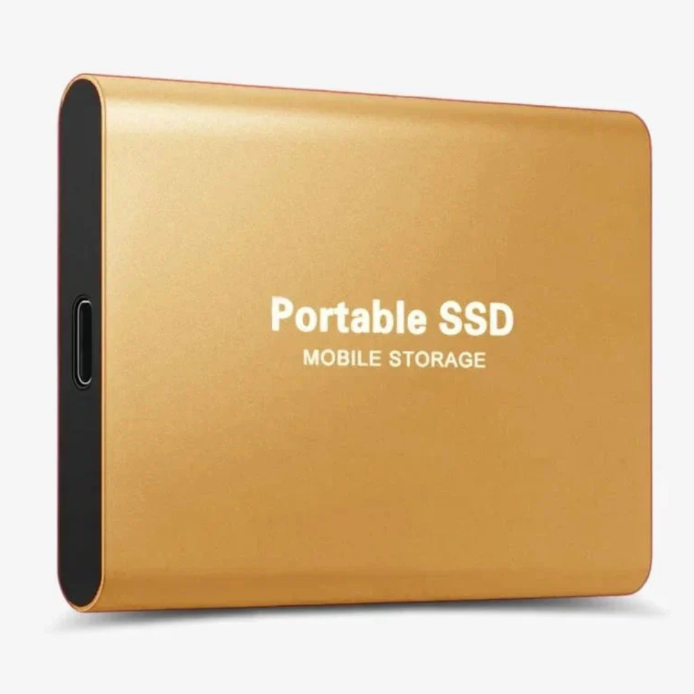 Compact USB C External Aluminum SSD Drive
