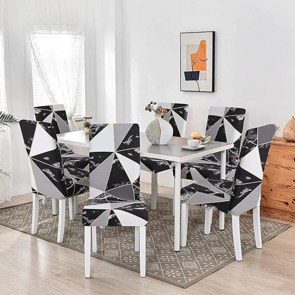 Premium Stretch Dining Chair Covers – Elastic Fit for Most Chairs, Machine Washable, Protects from Stains and Wear 19