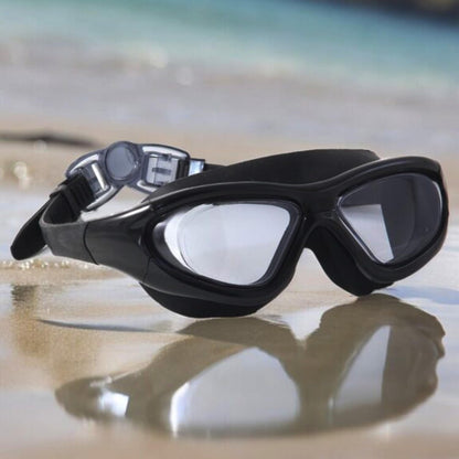 Clear Vision Prescription Swim Goggles with Anti Fog UV Protection - Halri