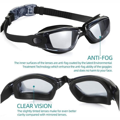 Prescription Swimming Goggles for Myopia – Anti-Fog, UV400 Protection, Clear Vision Underwater
