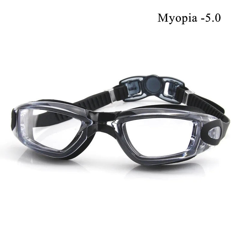 Prescription Swimming Goggles for Myopia – Anti-Fog, UV400 Protection, Clear Vision Underwater