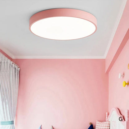 Simple Round LED Ceiling Fixture Slim Flush Mount