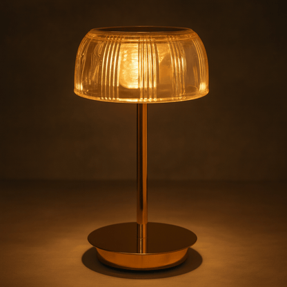 Rechargeable Jellyfish LED Table Lamp with Touch Control – Modern Acrylic Design for Bedside, Nightstand, or Home Decor 1