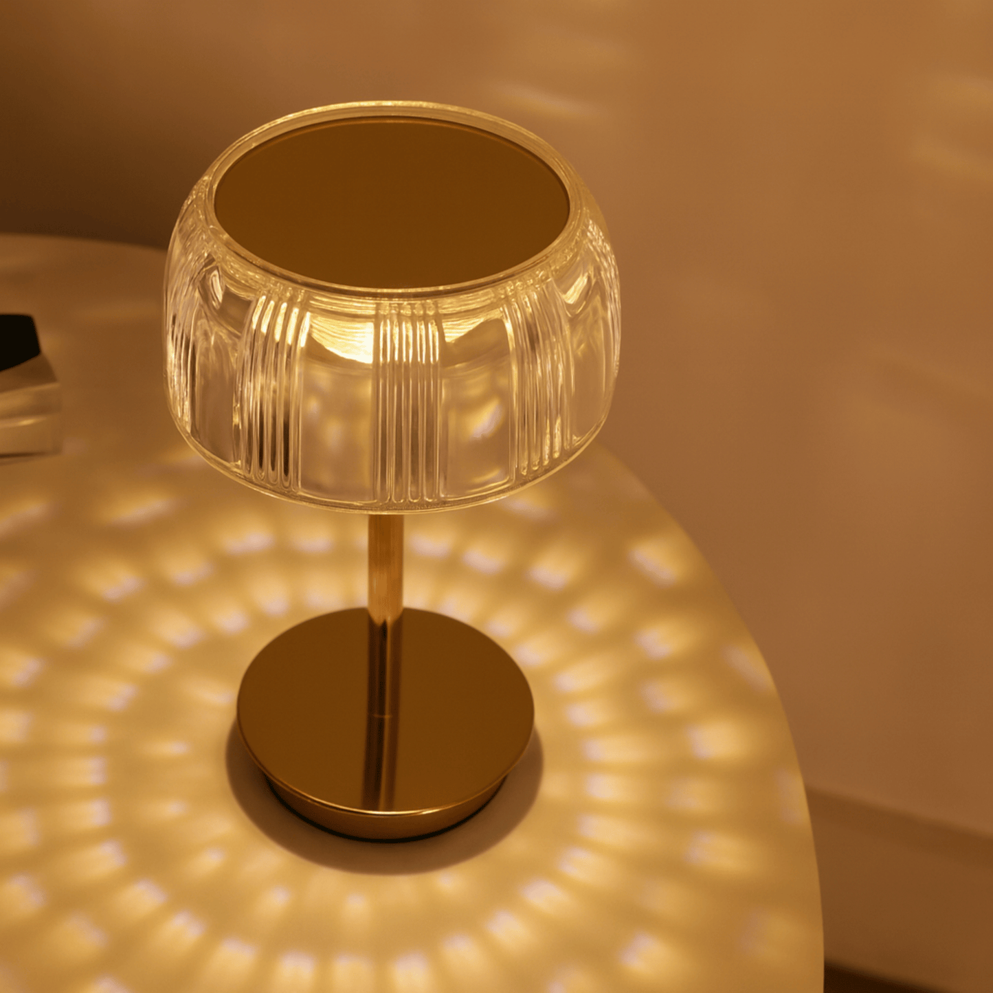 Rechargeable Jellyfish LED Table Lamp with Touch Control – Modern Acrylic Design for Bedside, Nightstand, or Home Decor 3