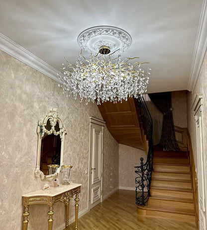 Elegant Crystal Drop Ceiling Light Fixture