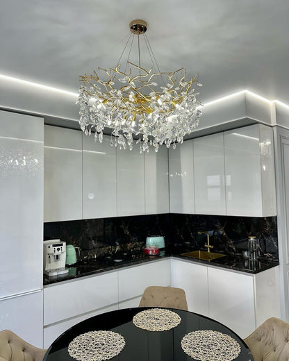 Elegant Crystal Drop Ceiling Light Fixture