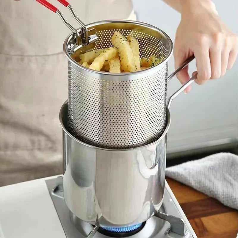Heavy Duty Stainless Steel Fryer Pot
