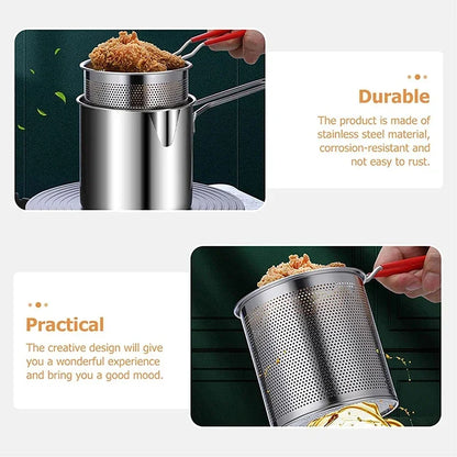 Heavy Duty Stainless Steel Fryer Pot
