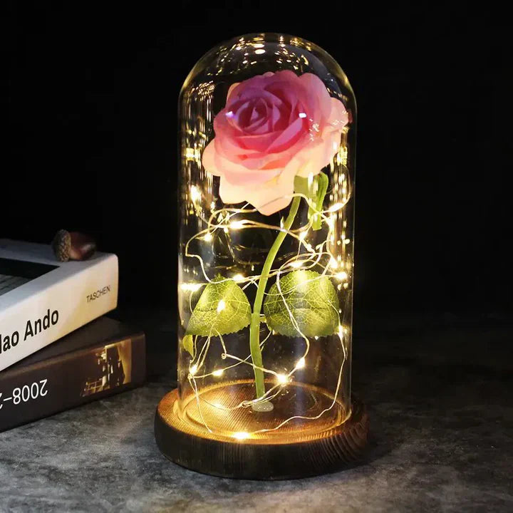 Beautiful LED Floral Dome Table Lamp