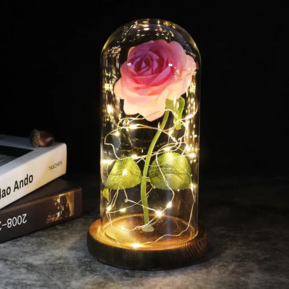 Beautiful LED Floral Dome Table Lamp