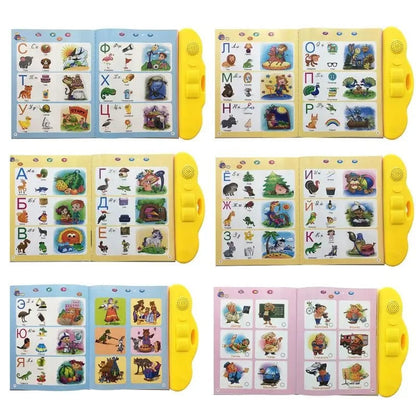 Russian Electronic Sound Book with Interactive Learning Toy for Kids, Voice Reading & Storytelling Function, Safe for Ages 3+