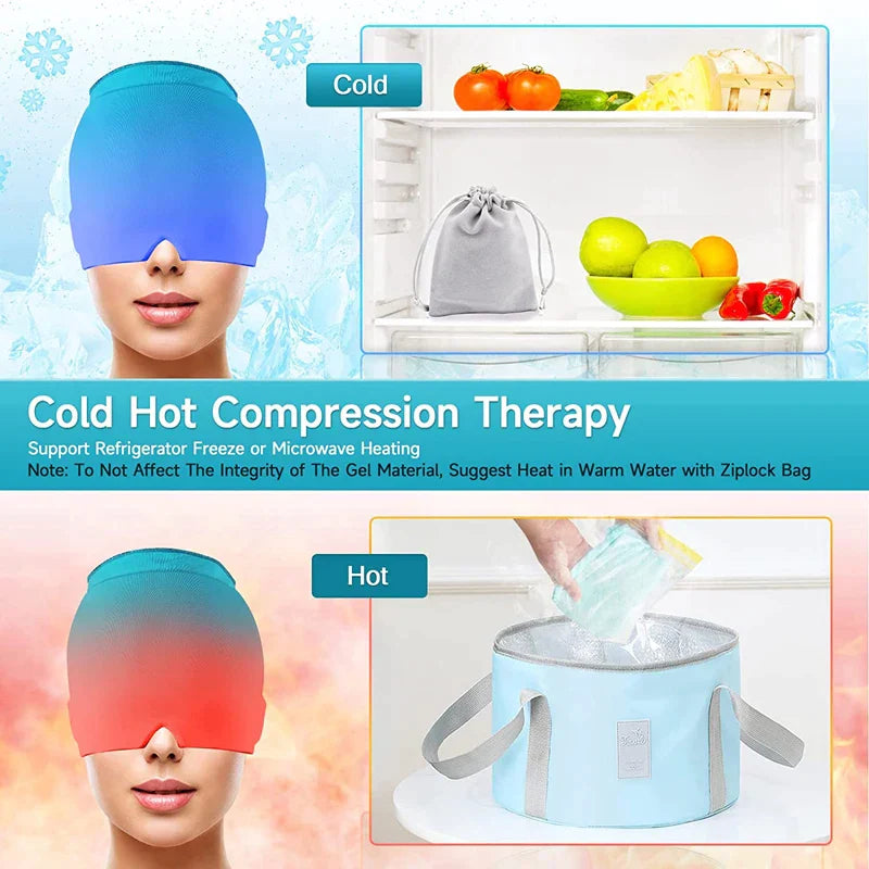 Cooling Eye Mask & Headache Relief Headband