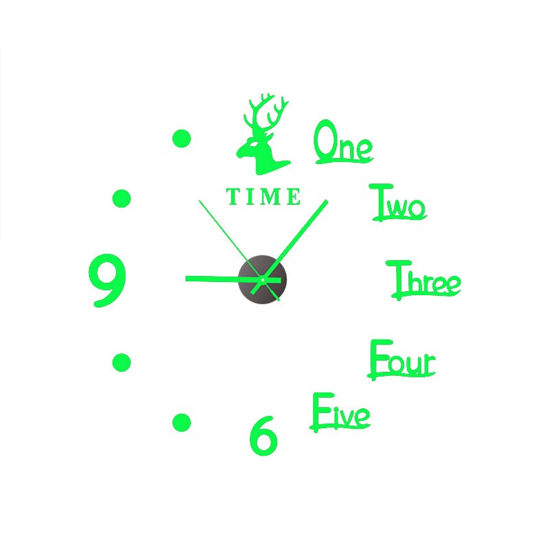 3D Glow Silent Wall Clock