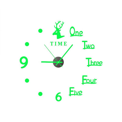 3D Glow Silent Wall Clock