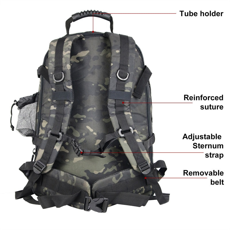 Large Waterproof Hiking Backpack - Durable Outdoor Trekking Bag