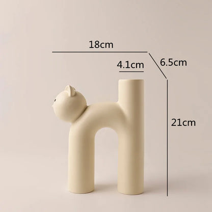 Small Cute H-shaped Floral Vase