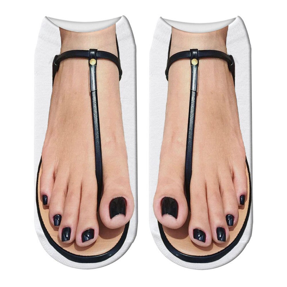 Quirky 3D Designed Humorous Ankle Socks