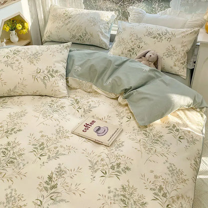 Pastel Floral Comforter Bed Set