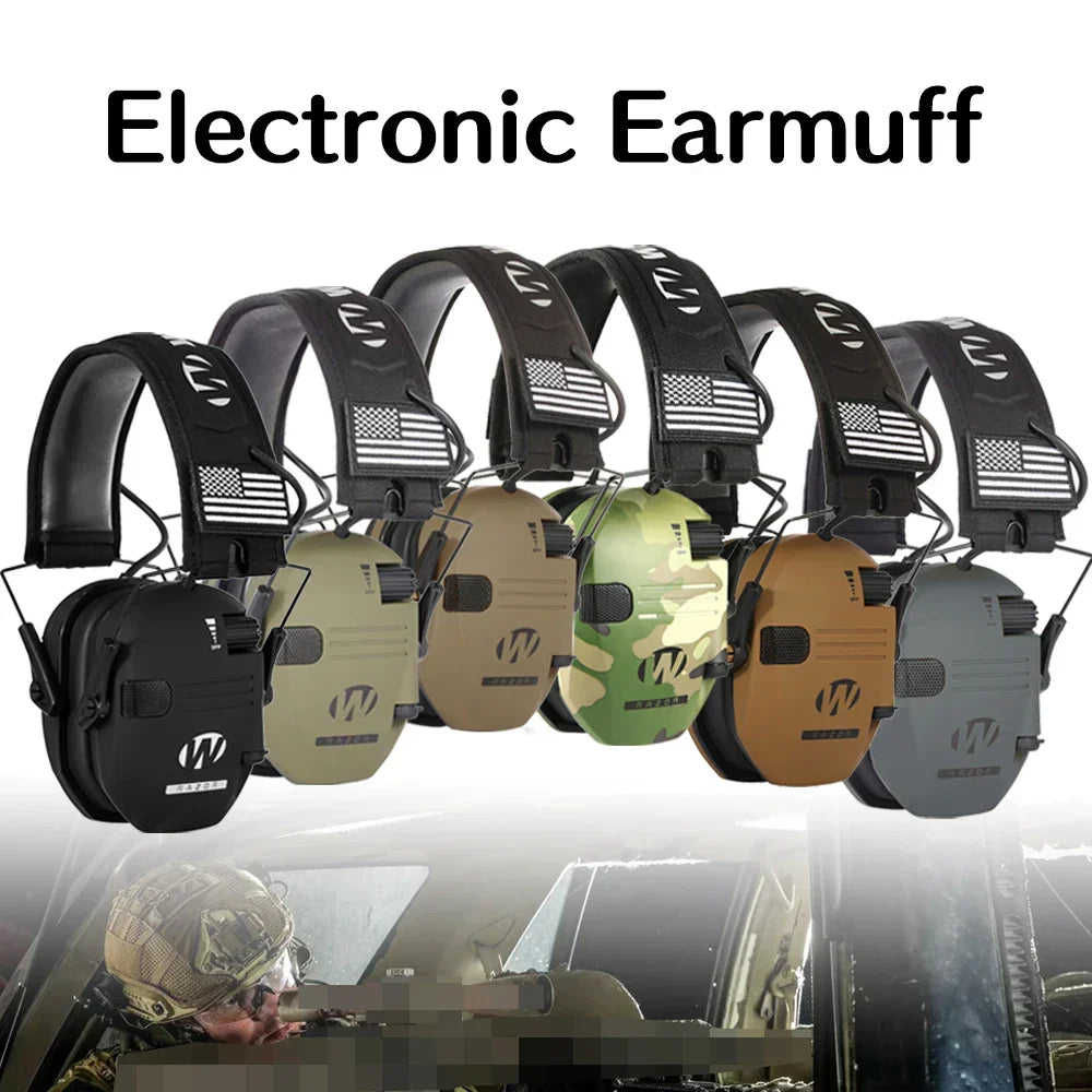 Pro Tactical Earmuffs with Noise Cancellation