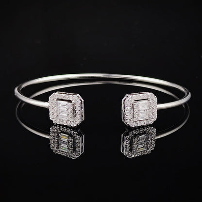 Beautiful Butterfly Adjustable Silver Bangle Bracelet
