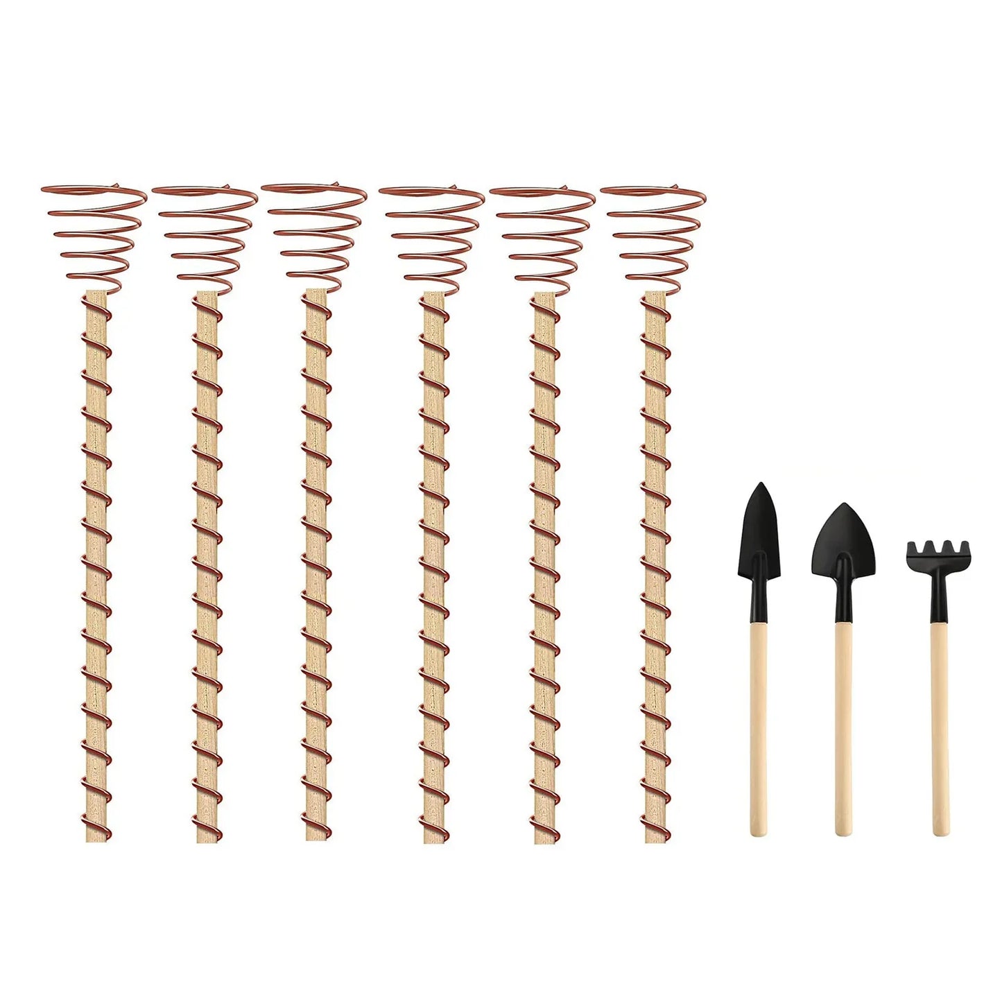 Natural Copper Plant Growth Sticks for Indoor Plants - Halri